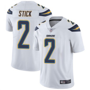 Los Angeles Chargers NFL Football Easton Stick White Jersey Men Limited  #2 Road Vapor Untouchable